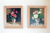 Two Framed Rose Prints