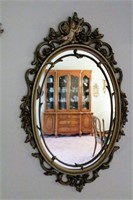 Mirror, Sconces and Matching Shelf