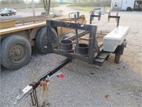 Small black trailer w/ tool box