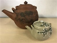 2 Pottery Tea Pots