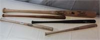 Baseball bats including Louisville MLB bat, 4
