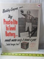 Detroit Lions Bobby Layne advertising from August