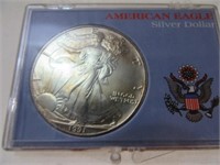 1991 American Silver Eagle in case.