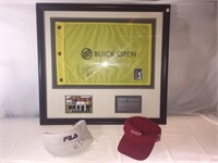Buick Open PGA tour Banner autographed by Heideki