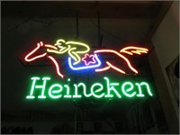 Heineken 6 color Neon Hanging light "Horse &