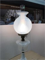 Milk Glass Vintage Lamp