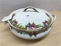 Paragon “tapestry Rose” Covered Serving Bowl