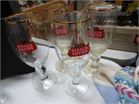 Stella Artois glasses, set of four