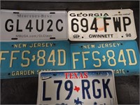 Assd vintage license plates