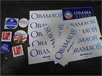 Assorted 2008 Obama and Clinton items