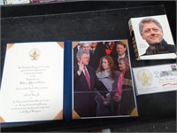 Bill Clinton Inaguration Photo, post card, and CD