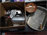 Camping pans, kettle, cookware, related