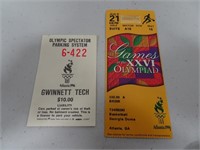 1996 Olympics Basketball ticket and parking pass
