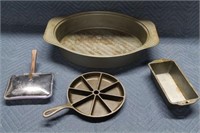 4-Piece Metal Kitchenware - Cast Iron & More