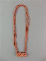 Coral and 14k Necklace