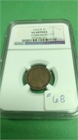 1914 D Wheat Penny - VG Details, Corrosion