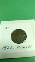 1922 Plain Cent - G
