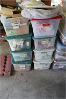 8 Totes of Craft Supplies