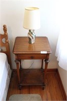 Bed side table & lamp