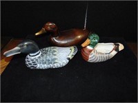 Wood Duck Decoys One W/Brass Beak