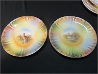 2 German wildlife plates