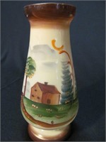 Vintage custard vase, hand painted