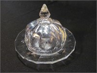 Heisey Butter Dish Signed