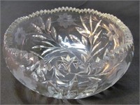 Crystal Bowl with Cut Flowers