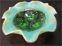 Jefferson Glass Ruffled and Rings