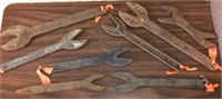 Eight  Alligator Wrenches, 15" L to 9" L