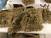 Six California Wong Sill Burlap Potato Bags