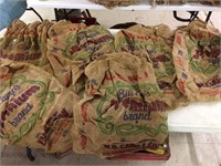 Six Bill Camp's Premium Burlap Potato Bags