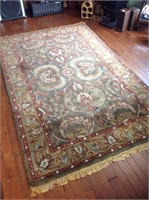 Capel wool Indian area rug, 5'x 8'6"
