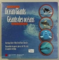 Canada's Ocean Giants 50 Cent Sterling Silver set