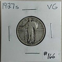 1927-S  Standing Liberty Quarter  VG