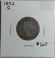 1892 Liberty Nickel  G