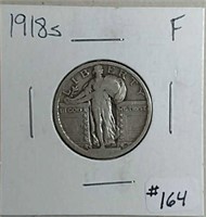 1918-S  Standing Liberty Quarter  F
