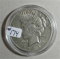 1935-S  Peace Dollar  F
