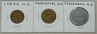 Leeds, Anamoose and Fessenden, ND Tokens