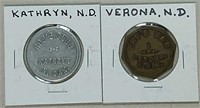Kathryn and Verona,  ND Tokens