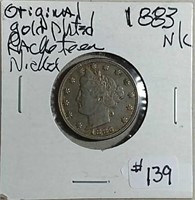 1883  No cents Liberty Nickel  VF