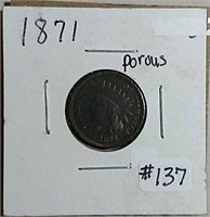 1871  Indian Head Cent  G