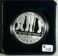 2010  Disabled for Life Veterans Silver Dollar