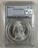 1883-CC  Morgan Dollar
