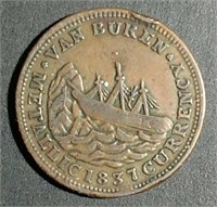 1837 / 1841  Van Buren Hard Times token