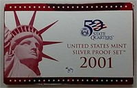 2001  US. Mint Silver Proof set