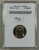 1950-D  Jefferson Nickel