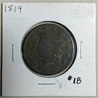 1819  Large Cent  G