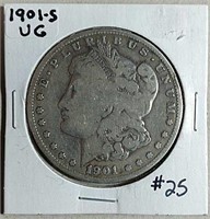 1901-S  Morgan Dollar  VG