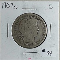 1907-O  Barber Half Dollar  G